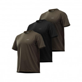 UkrArmor Комплект футболок Basic Military T-shirt. Олива - Чорний. Розмір M