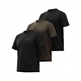 UkrArmor Комплект футболок Basic Military T-shirt. Чорний - Олива. Розмір M