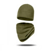 UkrArmor Комплект зимових головних аксесуарів FrostWrap: флісова шапка та баф. Олива. Розмір L - зображення 1