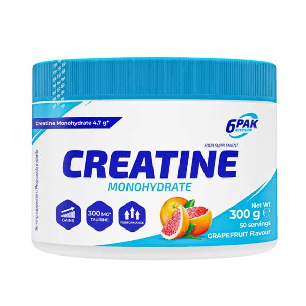 6PAK Nutrition Creatine Monohydrate 300 g /50 servings/ Grapefruit - зображення 1