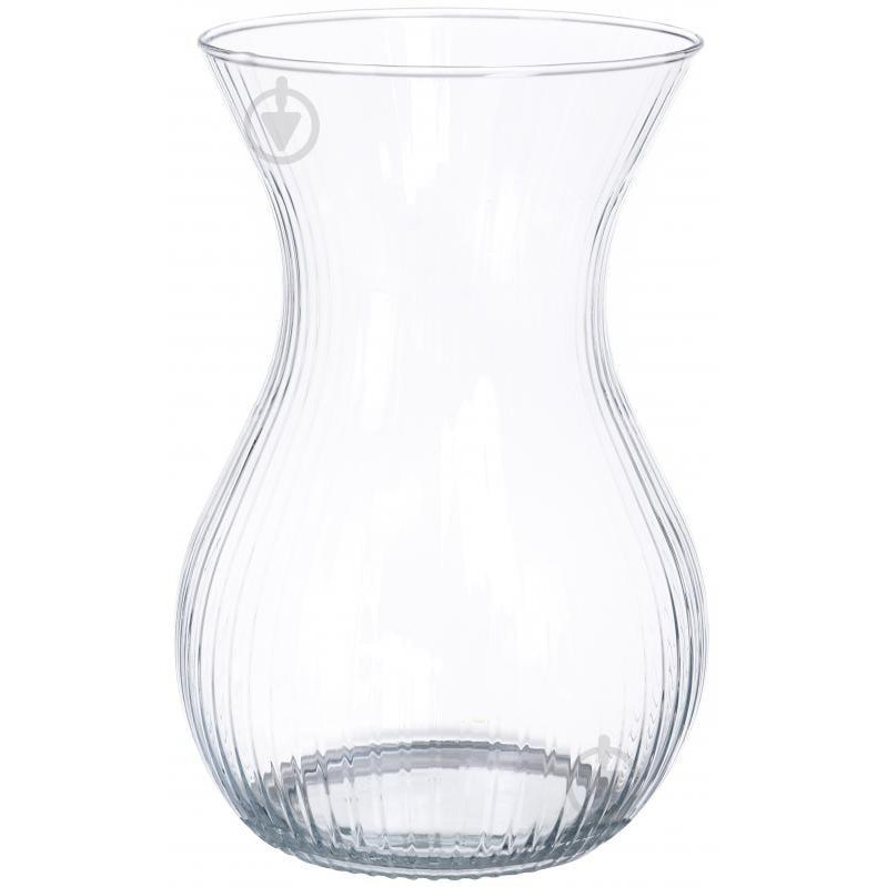 Trend glass Ваза скляна  Lyra Luminous прозора 20 см (5901105006063) - зображення 1