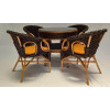 CRUZO Набір плетених меблів  Марія кавовий столик із ротанговими кріслами (kk0030) - зображення 1