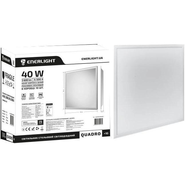 Enerlight Quadro 40Вт 6500K (QUADRO40SMD90C) - зображення 1