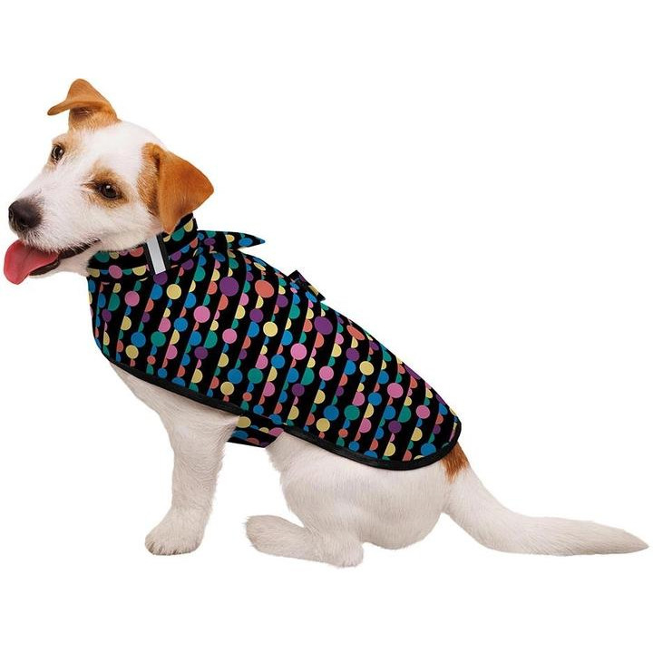 Barksi Дощовик для собак  Textile XS Бульки (2007033056712) - зображення 1
