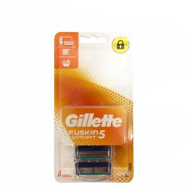 Gillette Змінні касети (леза)  Fusion5 Sport 4 шт. 7702018601028 - зображення 1