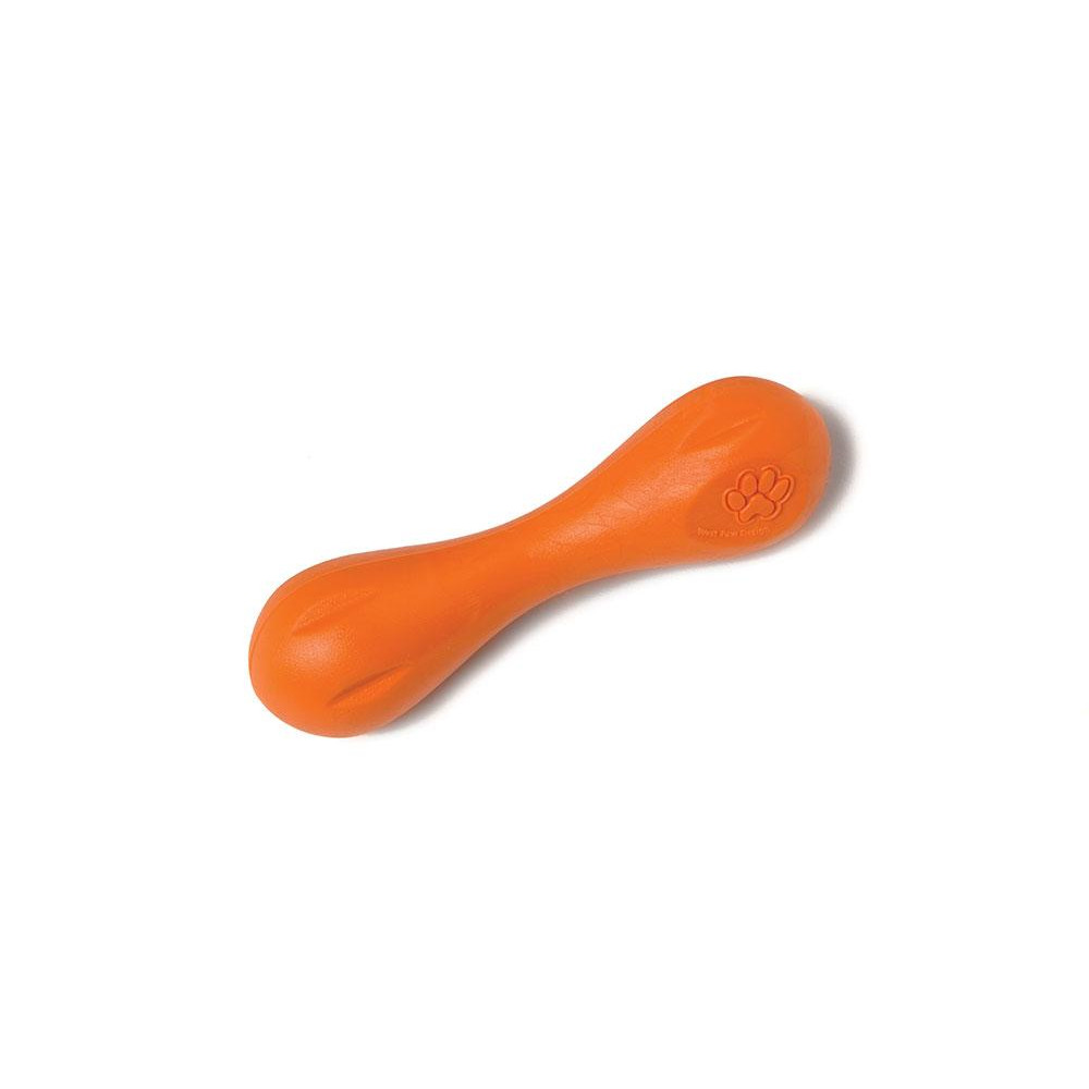 West Paw Іграшка для собак  Hurley Dog Bone помаранчева, 15 см (0747473621041) - зображення 1