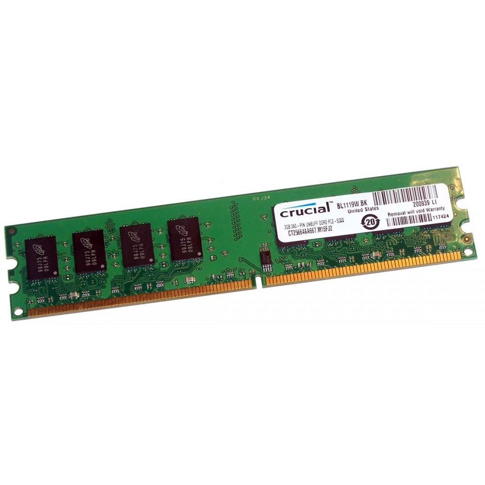 Crucial 2 GB DDR2 667 MHz (CT25664AA667) - зображення 1