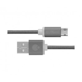 COTEetCI USB Cable to microUSB M23 Nylon with 1.2m Space Grey (CS2131-1.2M-GC)
