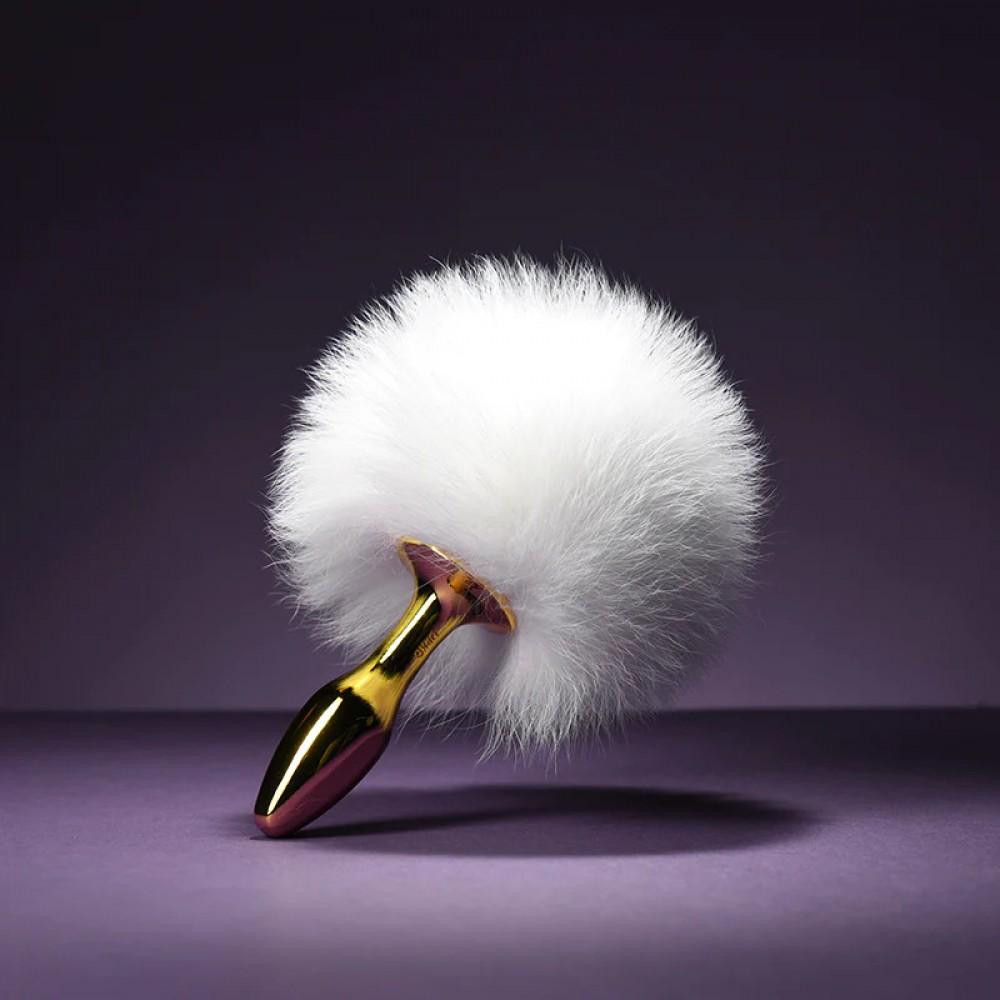 UPKO Анальна пробка  Rabbit Fur Bunny Tail Small Butt Plug (U64231) - зображення 1