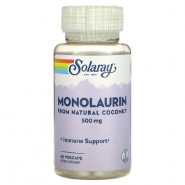 Solaray Монолаурин, Monolaurin, Solaray, 500 мг, 60 капсул