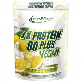 IronMaxx 7K Protein 80 Plus Vegan 500 g /17 servings/ Buttermilk-Lemon