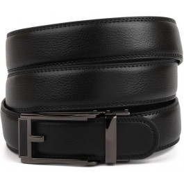 Vintage Мужской ремень кожаный  leather-20218 115 см Черный