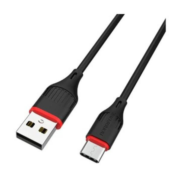 Borofone BX17 Enjoy USB Type-A to Micro USB 1m Black (BX17MB) - зображення 1