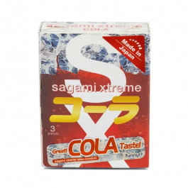 Sagami Супертонкі латексні презерваїви Sagami Xtreme Cola flavor 3 шт (11915)