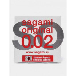 Sagami Японські ультратонкі презервативи без латексу 0.02 Sagami у наборі 2 шт. (19023)