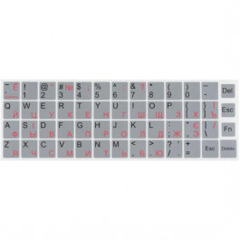 BRAIN Наклейка на клавиатуру серебрянная KM16307