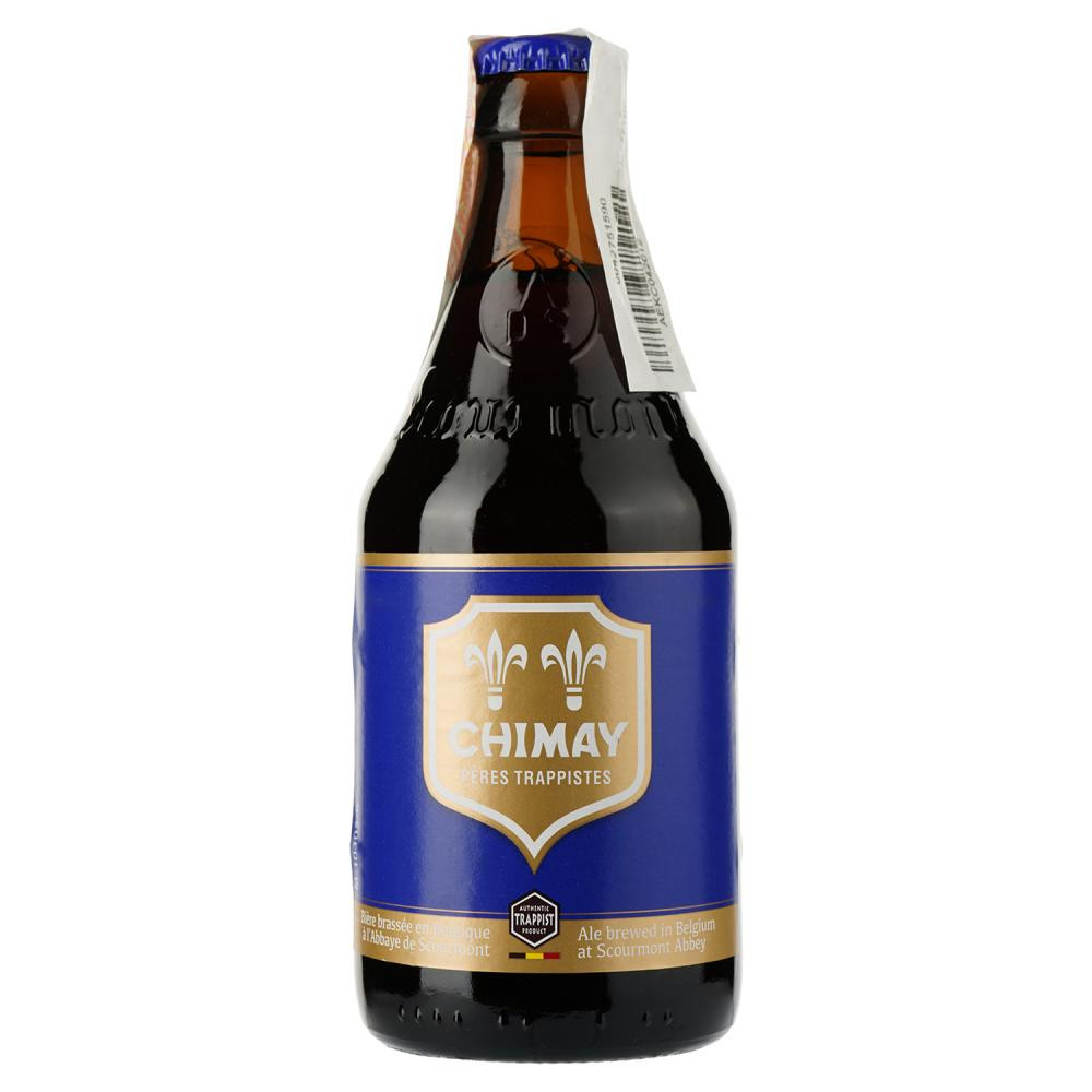 Chimay Пиво  Blue темное нефильтрованное 9% 0.33 л (5410908000036) - зображення 1