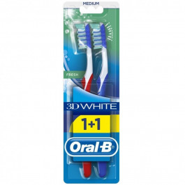 Oral-B Зубна щітка  3D White Fresh Medium 2 шт. (3014260111762)