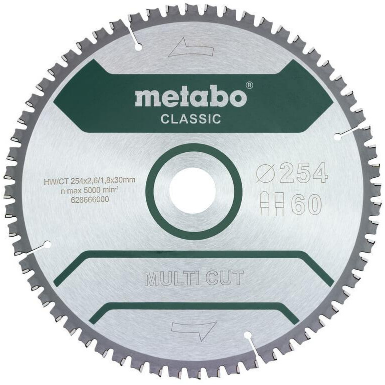 Metabo Multi Cut - Classic 254x30x60T - зображення 1