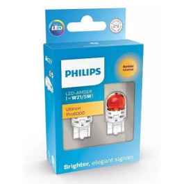 Philips W21/5W LED Amber Ultinon Pro6000 12В 11066AU60X2