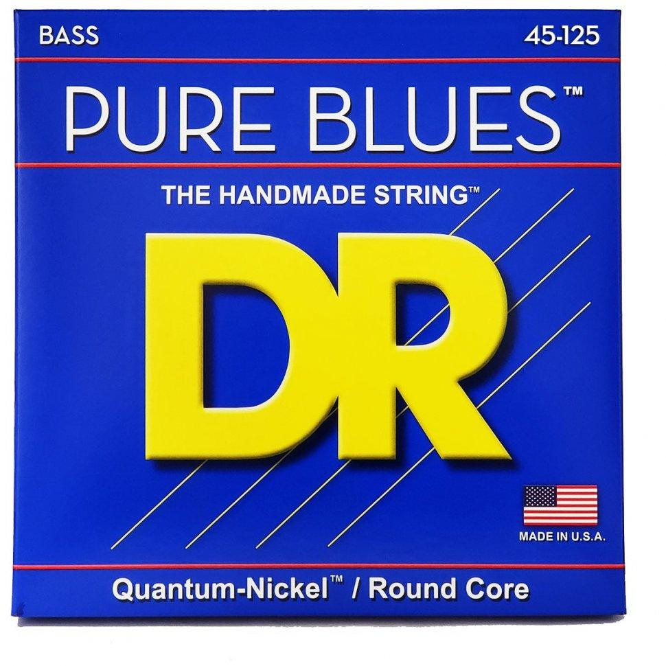 DR DR STRINGS PURE BLUES BASS - MEDIUM - 5-STRING (45-125) PB5-45 - зображення 1