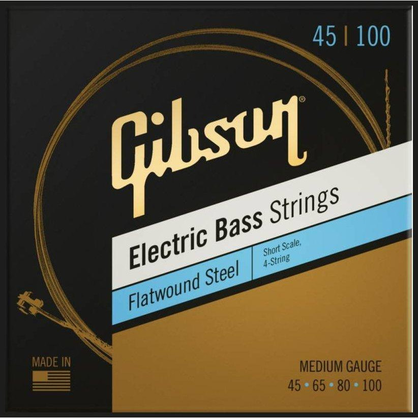 Gibson Sbg-Fwssm Short Scale Flatwound Bass Strings Medium - зображення 1