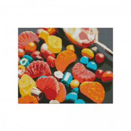 STRATEG Алмазная мозаика  «Радость сладкоежки», 40х50 см FA40797