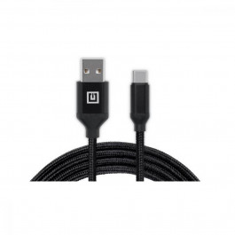 REAL-EL Premium USB A - Type C Fabric 2m Black (EL123500047)