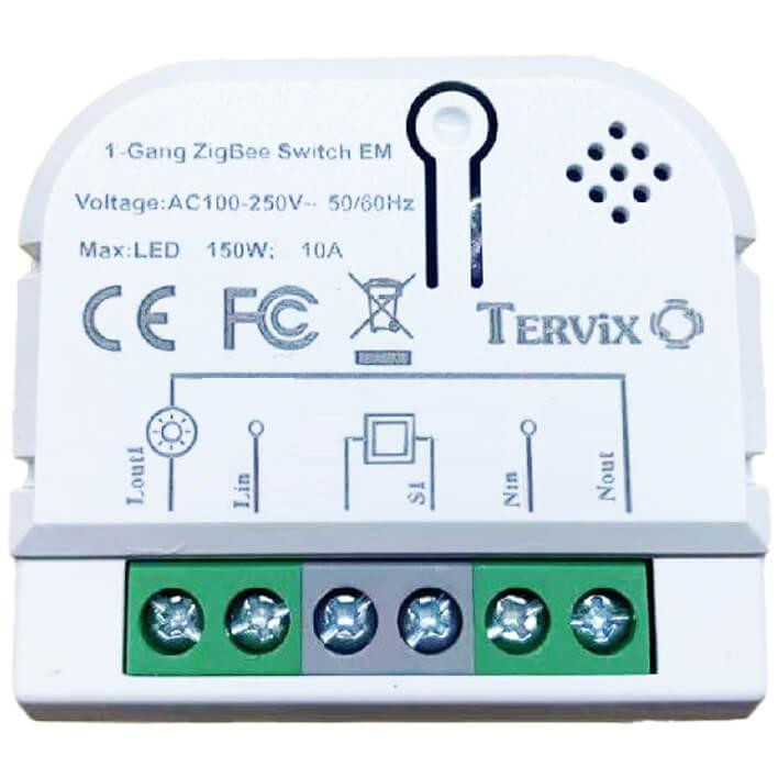 Tervix Pro Line ZigBee Switch 1 клавіша/розетка (432121) - зображення 1