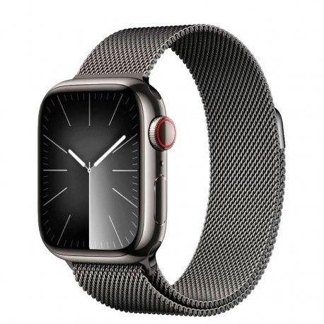 Apple Watch Series 8 GPS + Cellular 41mm Graphite S. Steel Case  w. Milanese Loop Graphite (MNJL3/MNJM3) - зображення 1