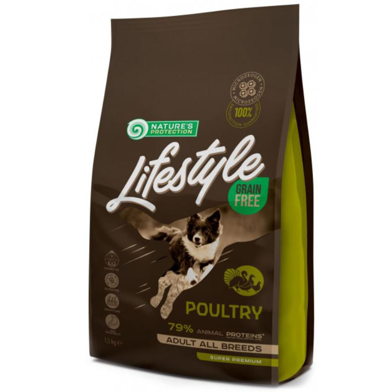 Nature's Protection Lifestyle Grain Free Poultry Adult All Breeds - зображення 1