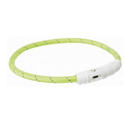 Trixie Ошейник с USB светящийся зеленый, M-L 12701 - зображення 1