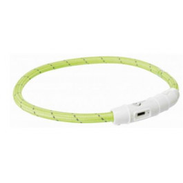 Trixie Ошейник с USB светящийся зеленый, M-L 12701