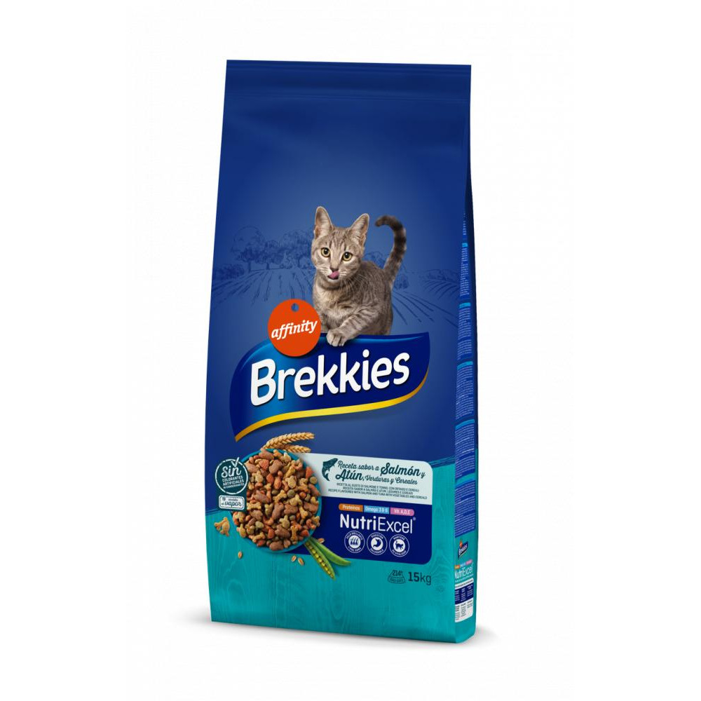 Brekkies Cat Salmon & Tuna 15 кг (927409) - зображення 1