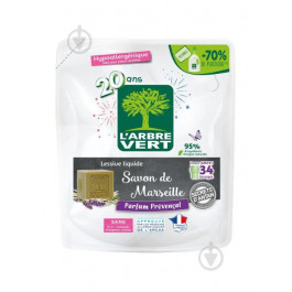L'Arbre Vert Гель для прання  Марсельське мило запасний блок 1.53 л (3450601046513)