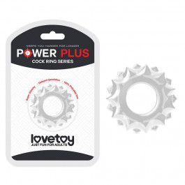 LoveToy Эрекционное кольцо - Power Plus Cockring Clear (6452LVTOY123)