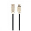 Cablexpert Premium Rubber Apple Lightning Black 1m (CC-USB2R-AMLM-1M) - зображення 1