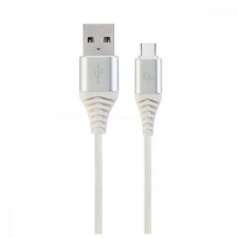 Cablexpert Premium USB2.0 AM/CM White 2m (CC-USB2B-AMCM-2M-BW2)
