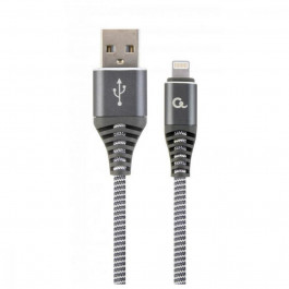 Cablexpert Premium USB/Apple Lightning Gray 2m (CC-USB2B-AMLM-2M-WB2)
