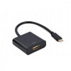 Cablexpert USB-C to HDMI Black (A-CM-HDMIF-04) - зображення 1