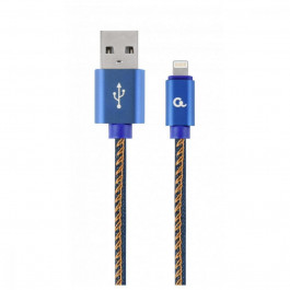 Cablexpert Premium Denim Apple Lightning Blue 2m (CC-USB2J-AMLM-2M-BL)