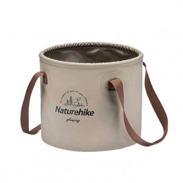Naturehike Round bucket PVC 10 л light coffee NH20SJ040