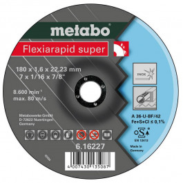   Metabo Flexiarapid super 180x1,6, нержавеющая сталь (616227000)