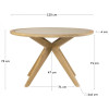 La Forma Круглий стіл обідній  MJULIETA YG0257PR12 O 120 см - зображення 6