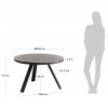 La Forma Обідній стіл  SHANELLE CC1220PR01 Чорний O 120 см - зображення 9