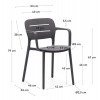 La Forma Садовий стілець  MORELLA CC6108S15 Сірий - зображення 8