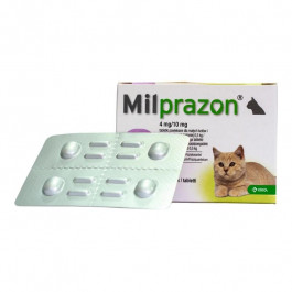 KRKA Таблетки для маленьких кошек и котят  Милпразон для лечения и профилактики гельминтозов 4т 4мг/10мг 