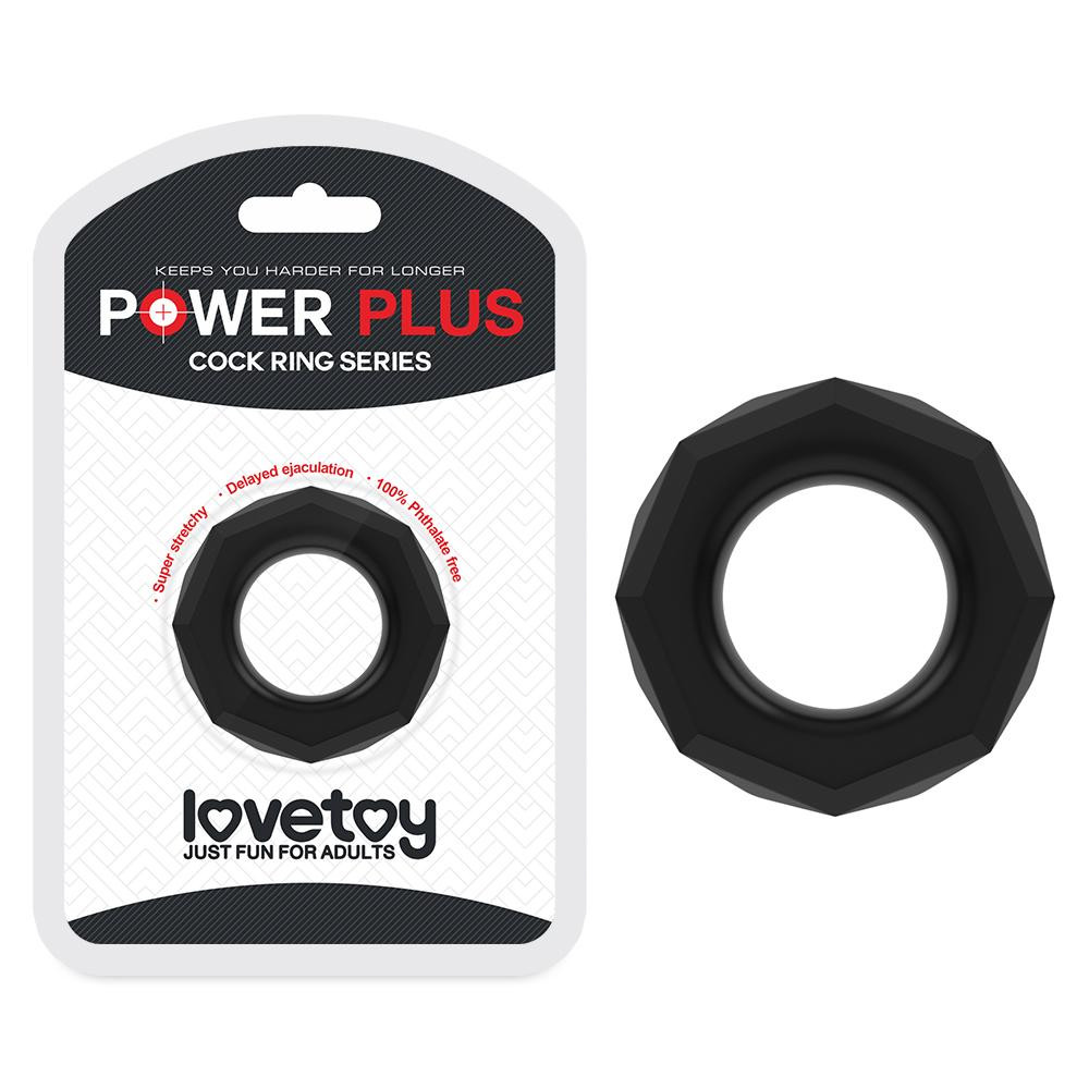 LoveToy Power Plus Cockring 4 Черное (6452LVTOY122-07) - зображення 1