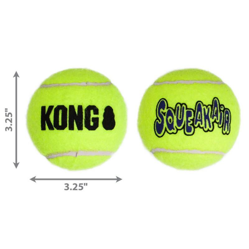 KONG AirDog Squeakair Ball - Игрушка мяч с пищалкой L (2 шт./уп.) (75555) - зображення 1