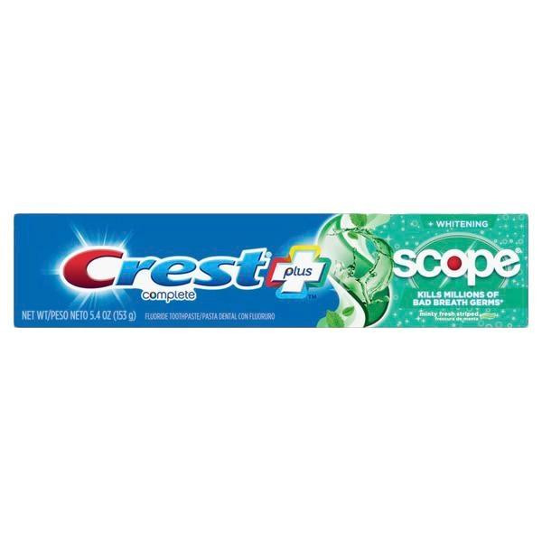 Crest Complete Multi-Benefit Whitening Scope Minty Fresh Striped Toothpaste 153g - зображення 1